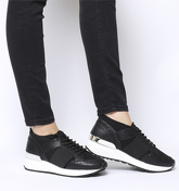 Office Fella Glam Lace Up Runner BLACK SNAKE