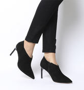 Office Mairead Sleek Heel Shoeboot BLACK SUEDE