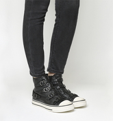 Ash Virgin High Top Trainers BLACK NAPPA WAX