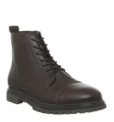 Ask the Missus Isolate Toecap Lace Boot CHOC LEATHER