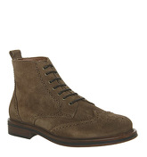 Office Interpreter Brogue Boot KHAKI SUEDE