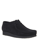 Clarks Originals Wallabee Shoe BLACK SUEDE NEW