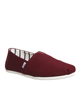 Toms Classic BLACK CHERRY HERITAGE CANVAS