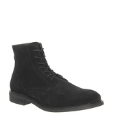 Office Insect Lace Boot BLACK SUEDE