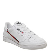 adidas 80's Continental WHITE WHITE SCARLET NAVY