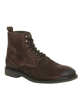 Office Imbrue Lace Boot CHOCOLATE SUEDE