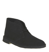 Clarks Originals Desert Boot BLACK SUEDE NEW