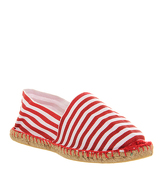 Office Solemate Espadrille RED WHITE STRIPE