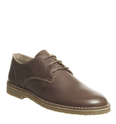 Office Inferno Desert Shoe DARK TAN LEATHER