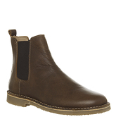 Office Inferno Chelsea Boot DARK TAN LEATHER