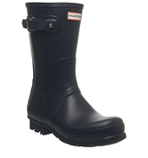 Hunter Mens Original Short Welly NAVY