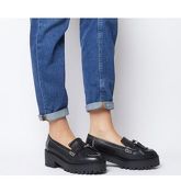 Office Majority Chunky Loafer With Tassels BLACK LEATHER
