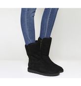 UGG Classic Lux Abree Short BLACK SUEDE