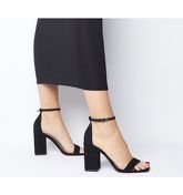 Office Heroic Block Heel Sandal BLACK NUBUCK