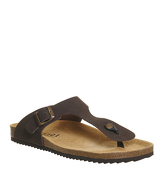 Office Delhi Toepost Sandals BROWN