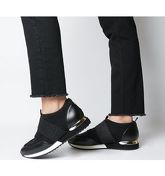 Office Fair Game- Slip On Trainer BLACK SNAKE MIX