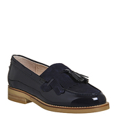 Office Extravaganza Loafer NAVY PATENT SUEDE