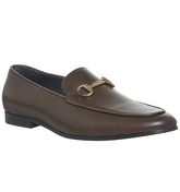 Ask the Missus Genuine Snaffle Loafer BROWN LEATHER