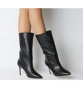 Office Koffee- Pointed Calf Boot BLACK LEATHER