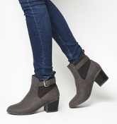 Office Audrey- Buckle Chelsea Boot CHOCOLATE