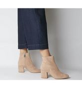 Office Amoretti- Black Heel Boot NUDE SUEDE