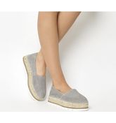 Gaimo for OFFICE Silencio Wedge Espadrilles DARK GREY SUEDE