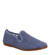 Flossy Cuenca Plimsole DENIM WASHED CANVAS