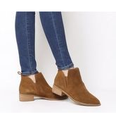 Office Andreas- Flat Ankle Boot TAN SUEDE