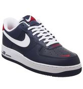 Nike Air Force 1 07 OBSIDIAN WHITE UNI RED