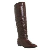 Office Kyle Slouch Knee Boots BROWN LEATHER