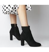 Office Asia- Block Heel Stretch Boot BLACK