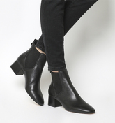 Office Limelight Block Heel Chelsea Boot BLACK LEATHER