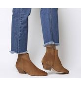 Office Atone- Western Block Heel Boot TAN SUEDE