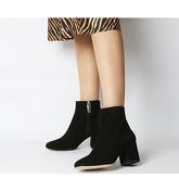 Office Amoretti- Black Heel Boot BLACK SUEDE