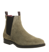 Poste Cappuccino Chelsea Boot KHAKI SUEDE