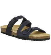 Office Bounty Cross Strap Footbed NAVY NUBUCK