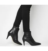Office Ab Fab- Stiletto Boot BLACK LEATHER