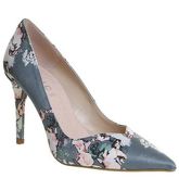 Office Hold Up Sweetheart Topline Court FLORAL SATIN