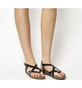 Blowfish Malibu Granola Sandal BLACK DYE CUT