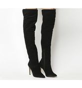 Office Neve Over The Knee boots BLACK SUEDE