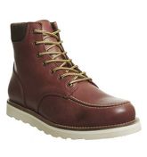 Ask the Missus Immerse Lace Boot DARK RED LEATHER