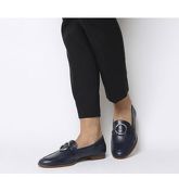 Office Flavia Ring Detail Loafer NAVY GROUCHO LEATHER