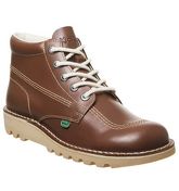 Kickers Kick Hi (m) DARK TAN LEATHER