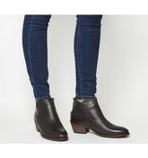 Office Aiden- Back Zip Boot CHOC LEATHER