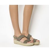 Gaimo for OFFICE Ig3 Flatform Sandal GREY SUEDE