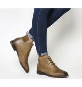 Office Ambush- Toe Cap Lace Up TAN LEATHER