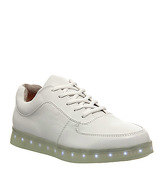 Irregular Choice State Of Flux Sneaker WHITE LEATHER WHITE LIGHT