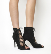 Kendall - Kylie Ginny Heel BLACK SUEDE