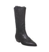 Office Kalvin- Western Calf Boot BLACK LEATHER