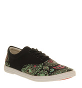 BucketFeet Bucketfeet Lace Up BLACK PAISLEY